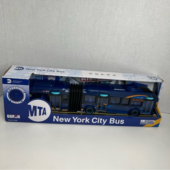 New MTA New York City Articulated Volvo Bus New Paint Scheme 1:43 Scale Daron - Picture 7 of 11